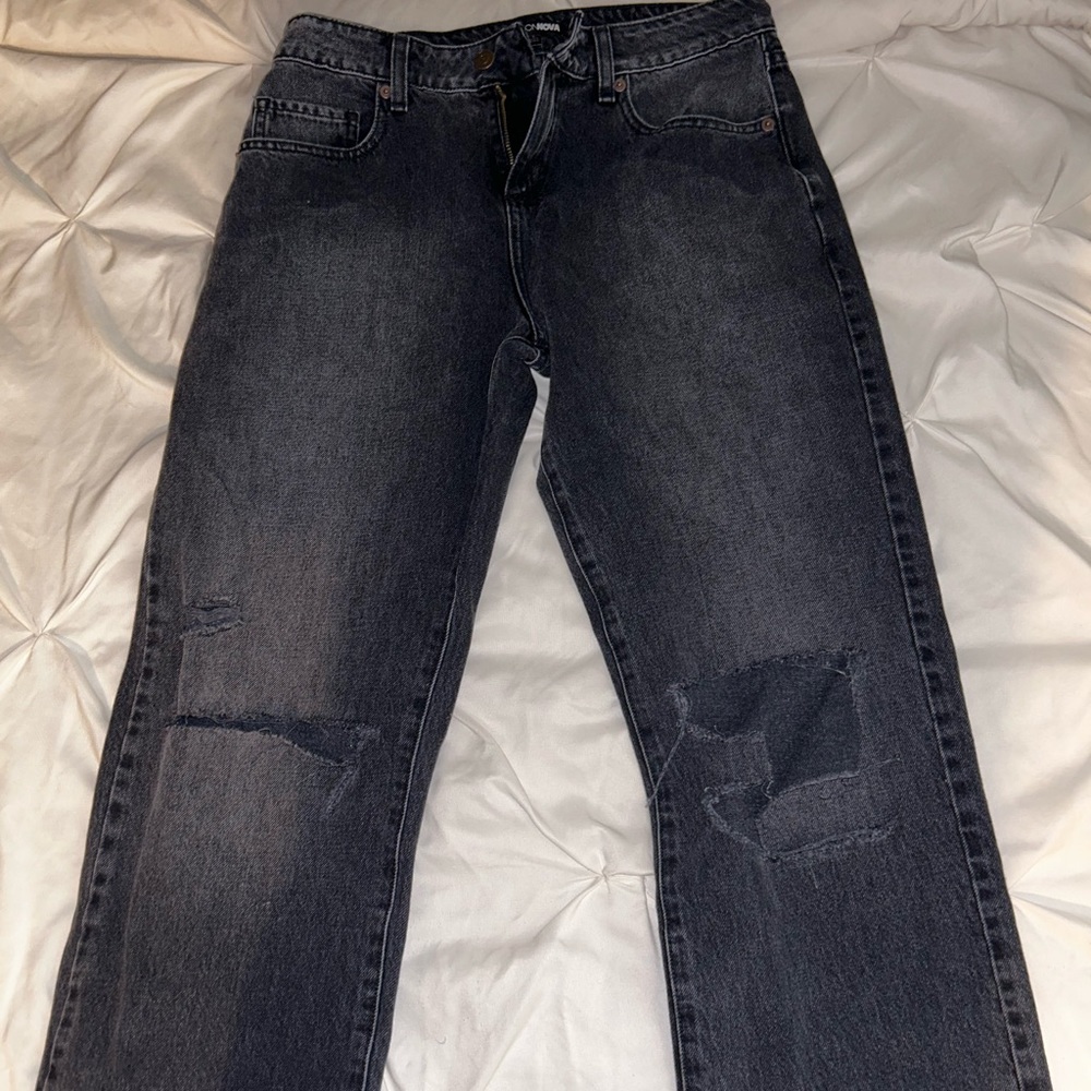 Baggy Ripped Black Jeans